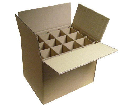 Bottle Box with Divisions (12) 422x329x325mm