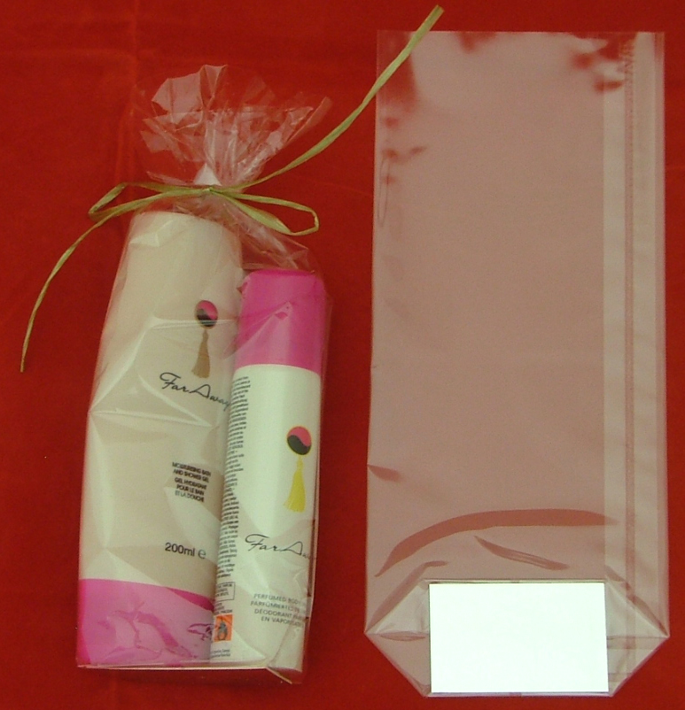 Cellophane Bag With Card Base 120mm x 275mm