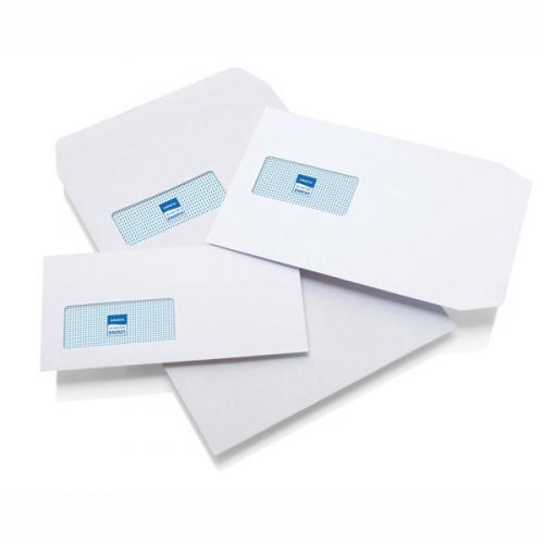 White Office Envelopes Size DL 80gsm with Window