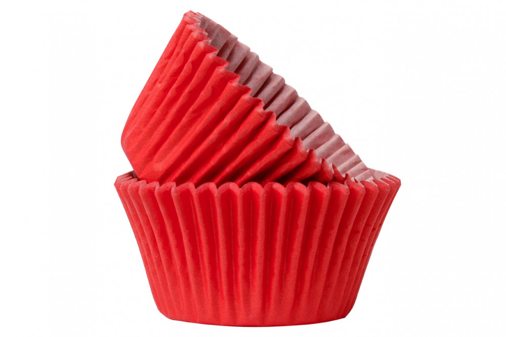 50 x Red High Quality Cupcake Muffin Cases