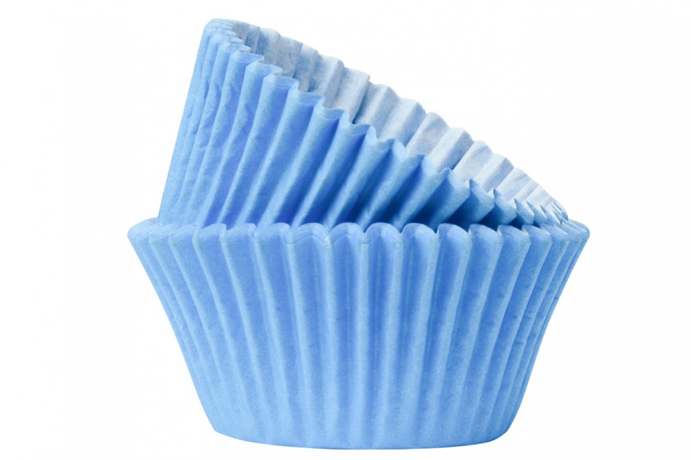 50 x Sky Blue High Quality Cupcake Muffin Cases