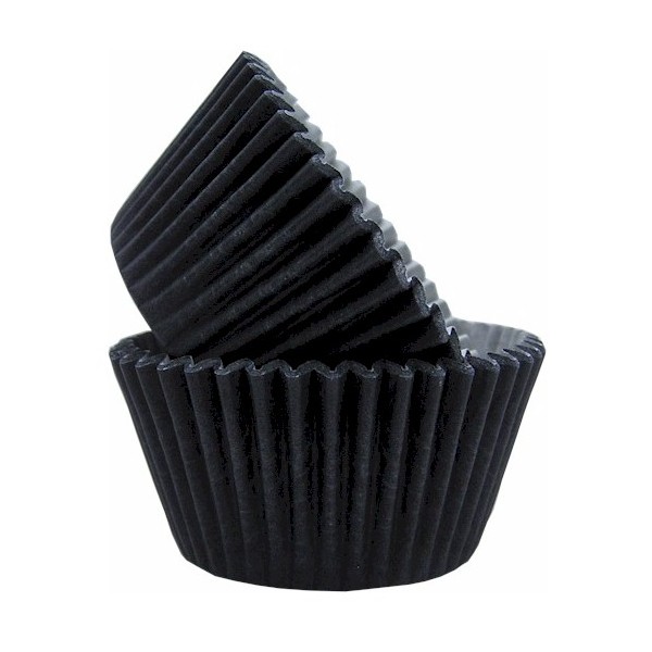 50 x Black High Quality Cupcake Muffin Cases